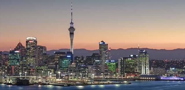 Auckland Night City in New Zealand