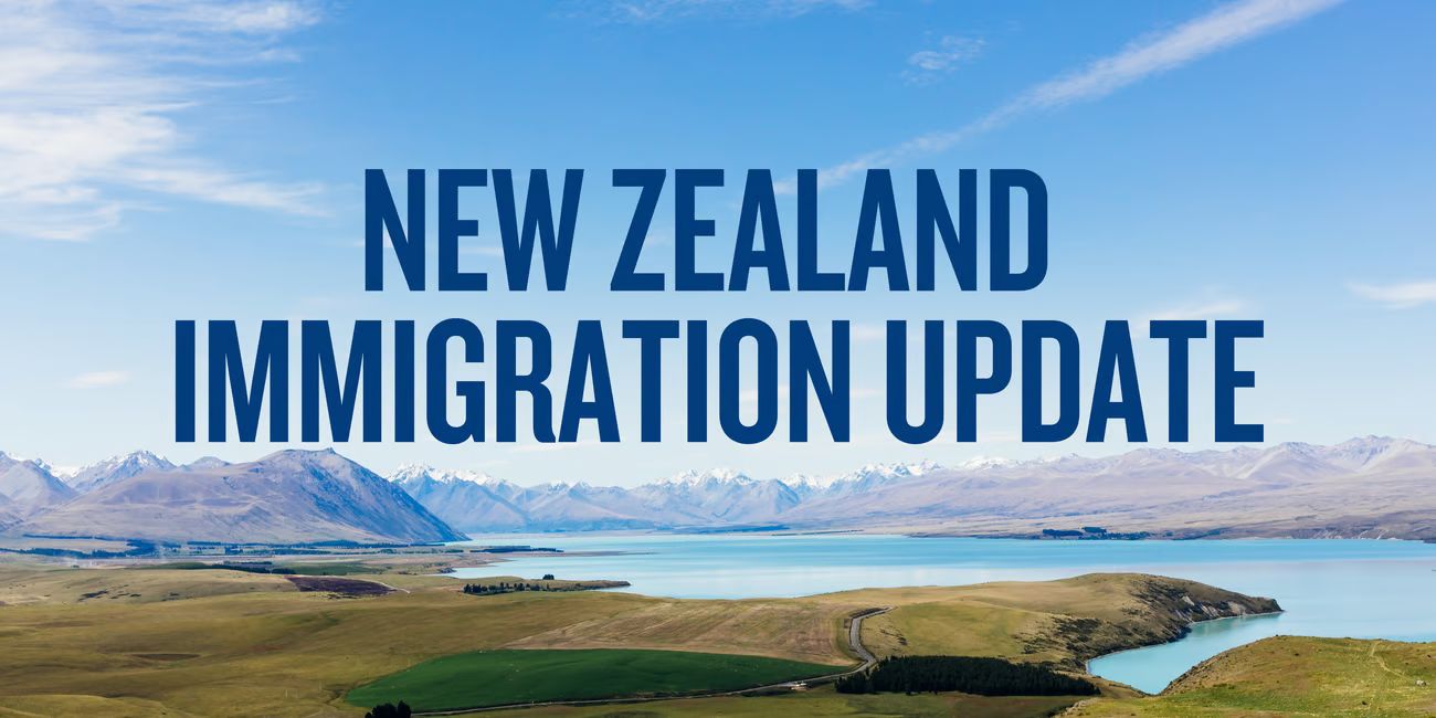 New Zealand Visa Update